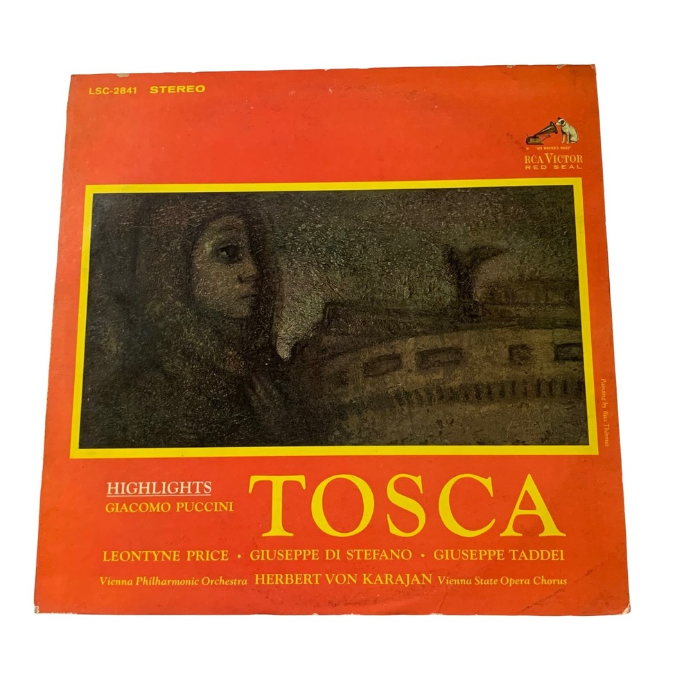 Puccini Tosca Highlights Leontyne Price Von Karajan RCA Red Seal Vinyl LSC-2841